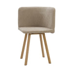 Dusklia - Ava Space Saver 4 Seater Dining Table and Chairs - Mushroom