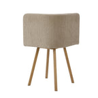 Dusklia - Ava Space Saver 4 Seater Dining Table and Chairs - Mushroom
