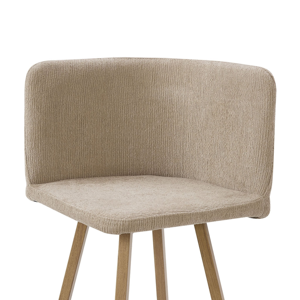 Dusklia - Ava Space Saver 4 Seater Dining Table and Chairs - Mushroom