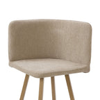 Dusklia - Ava Space Saver 4 Seater Dining Table and Chairs - Mushroom