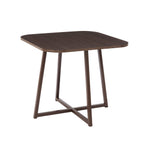 Dusklia - Ava Space Saver 4 Seater Dining Table and Chairs - Walnut/Stone