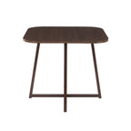 Dusklia - Ava Space Saver 4 Seater Dining Table and Chairs - Walnut/Stone