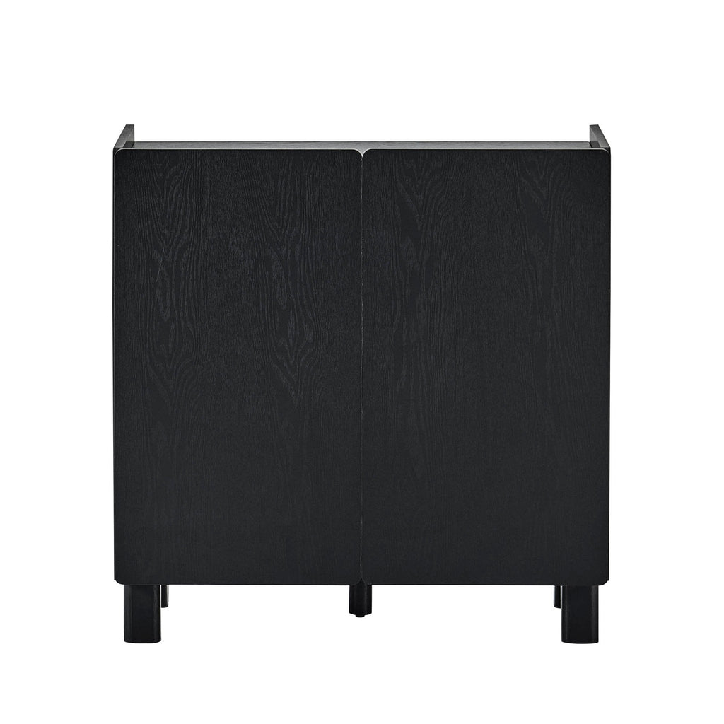 Buffet 2 portes Avalon - Effet bois noir