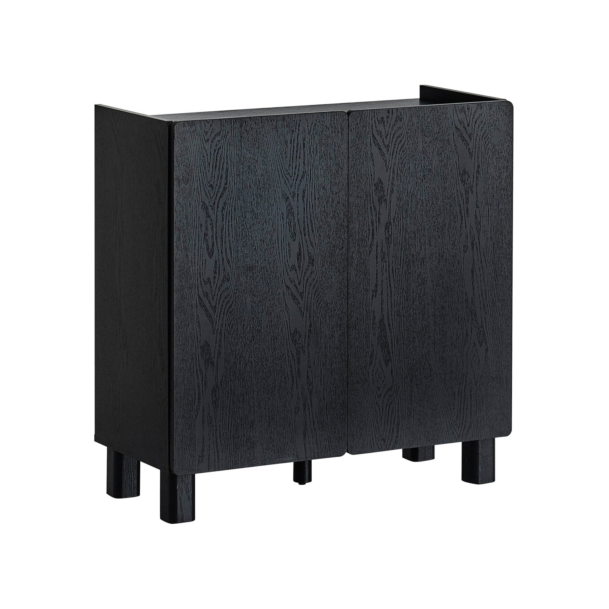 Buffet 2 portes Avalon - Effet bois noir