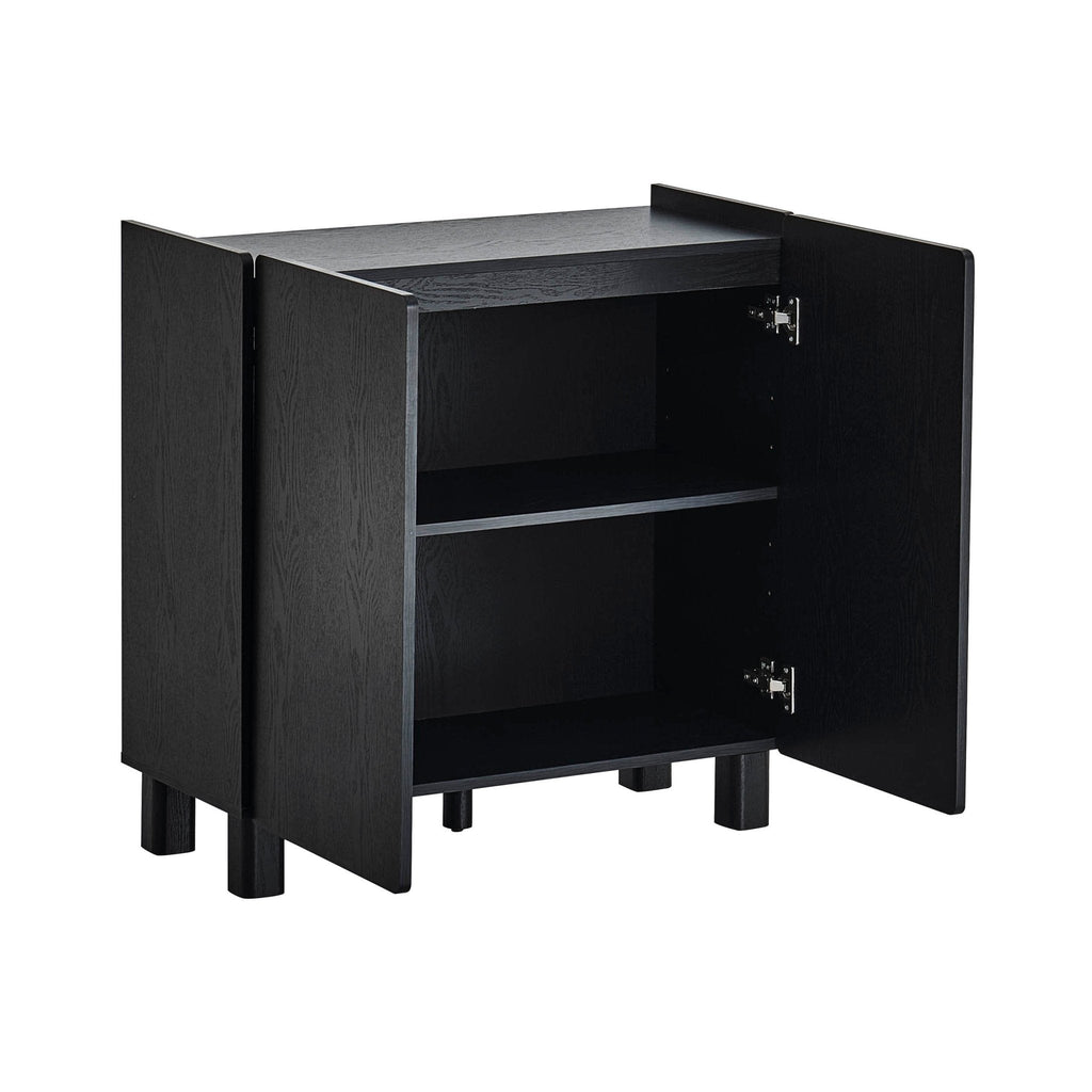 Buffet 2 portes Avalon - Effet bois noir