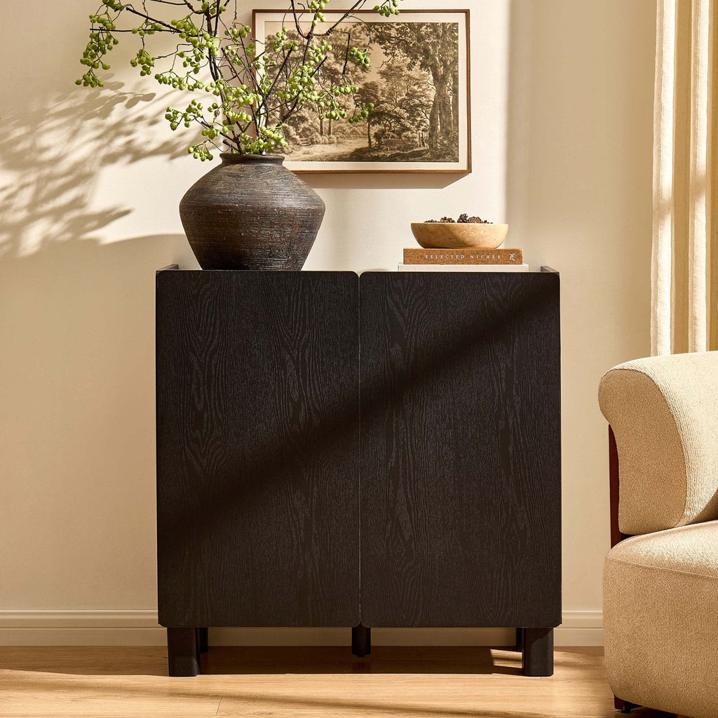 Buffet 2 portes Avalon - Effet bois noir