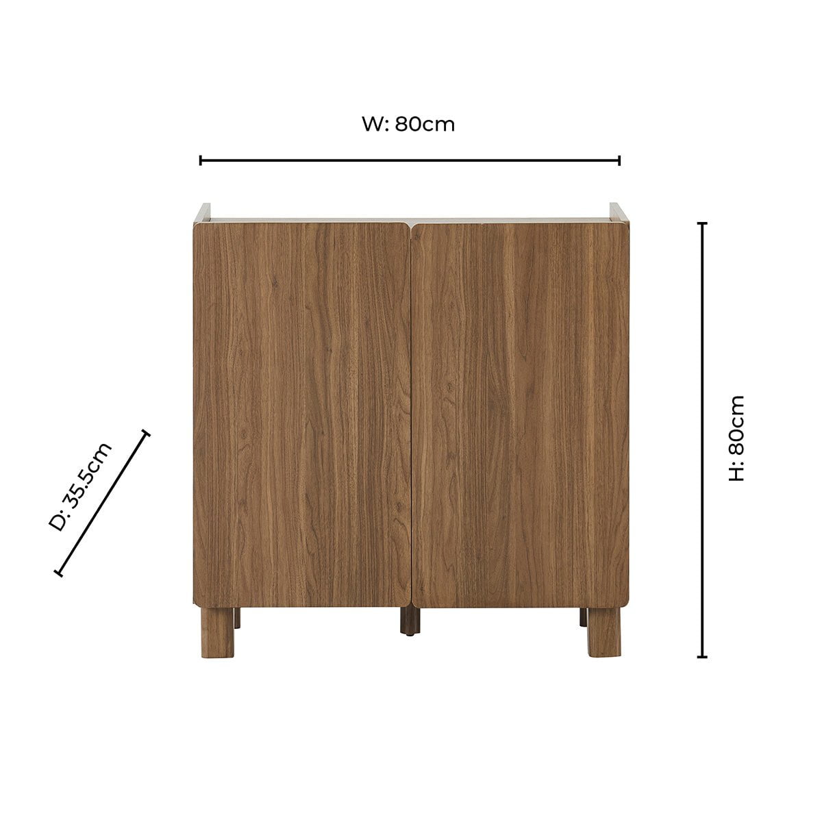 Bahut 2 portes Avalon - Bois moyen