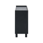Dusklia - Avalon 4 Door Sideboard - Black Wood Effect