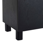 Dusklia - Avalon 4 Door Sideboard - Black Wood Effect