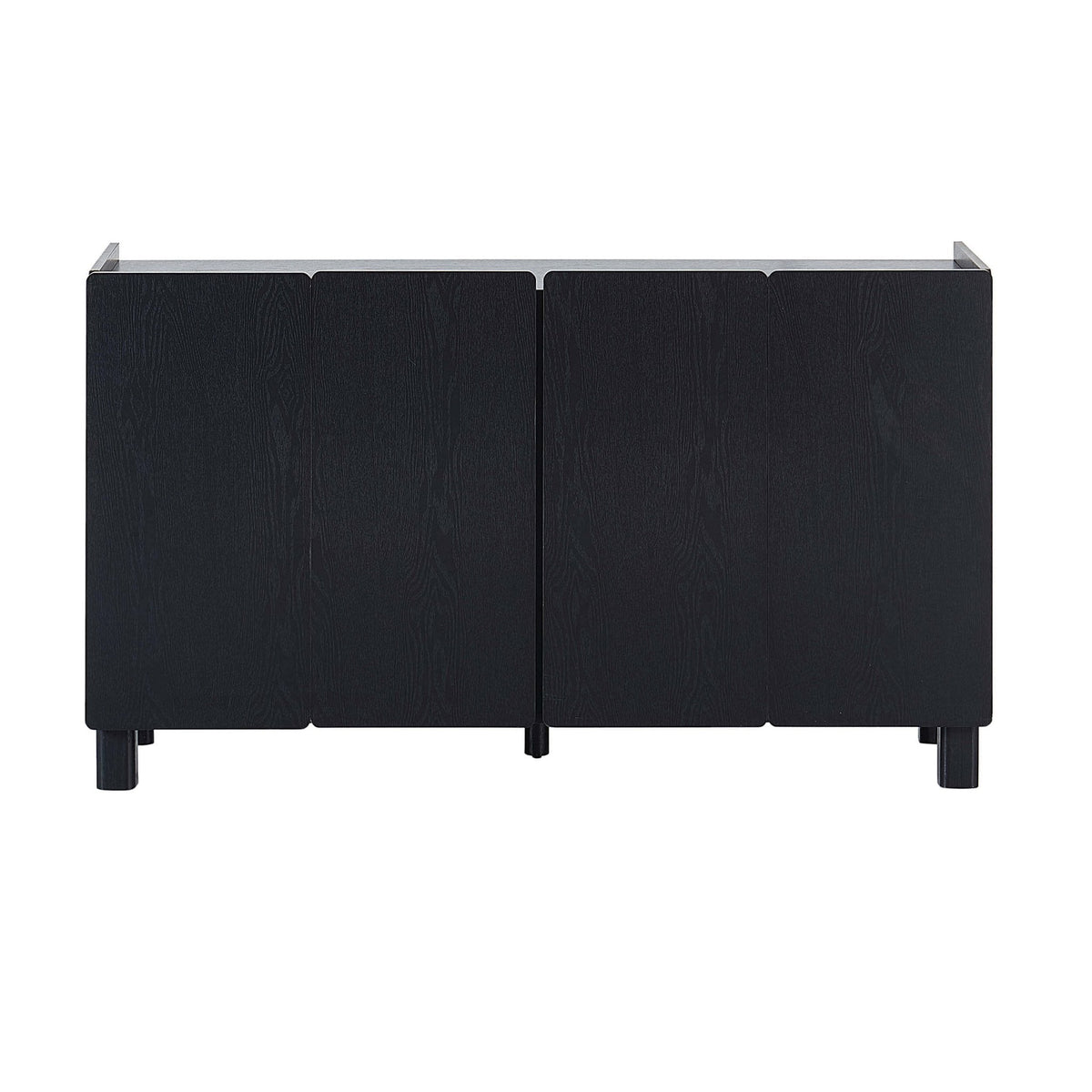 Dusklia - Avalon 4 Door Sideboard - Black Wood Effect