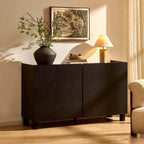 Dusklia - Avalon 4 Door Sideboard - Black Wood Effect