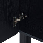 Dusklia - Avalon 4 Door Sideboard - Black Wood Effect