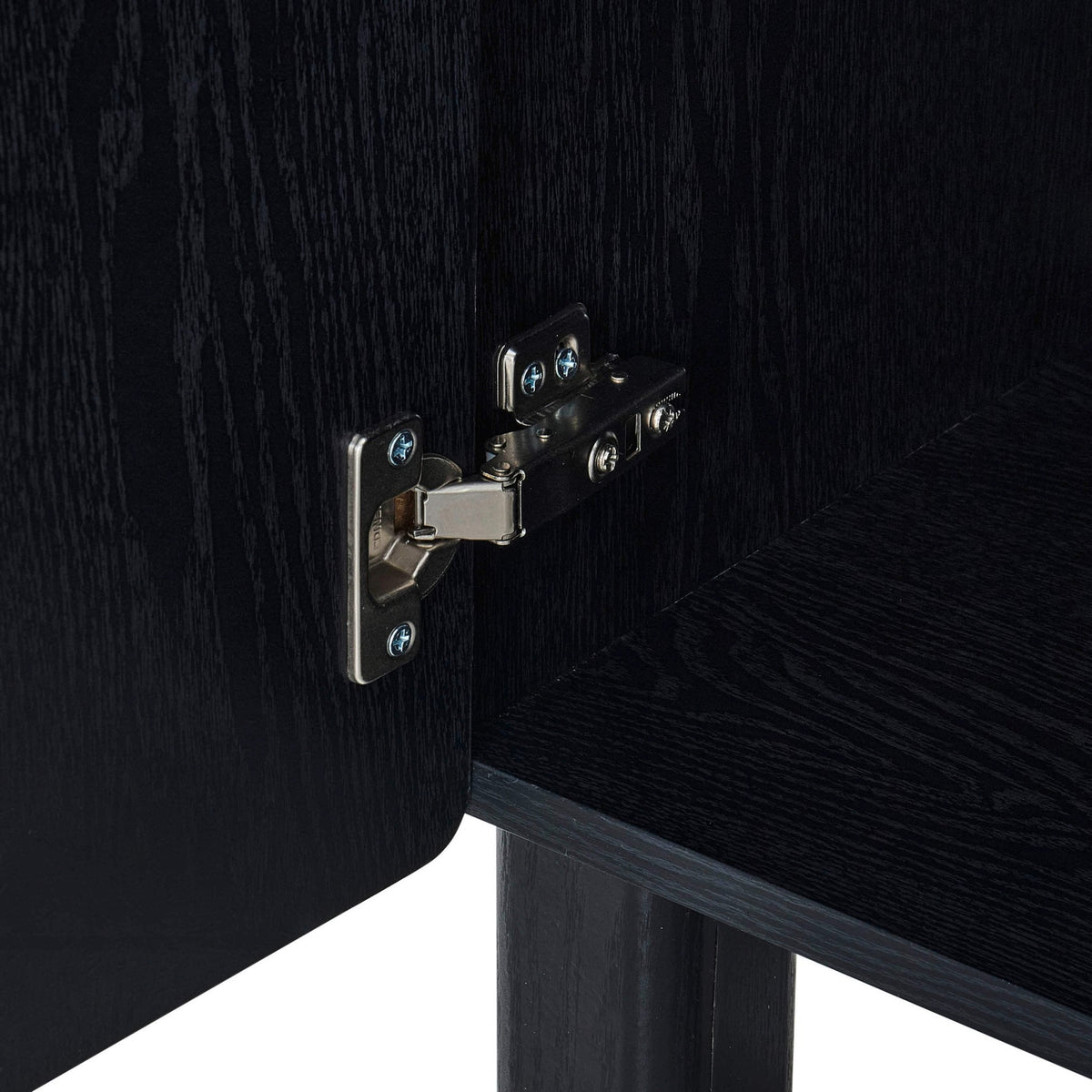 Dusklia - Avalon 4 Door Sideboard - Black Wood Effect