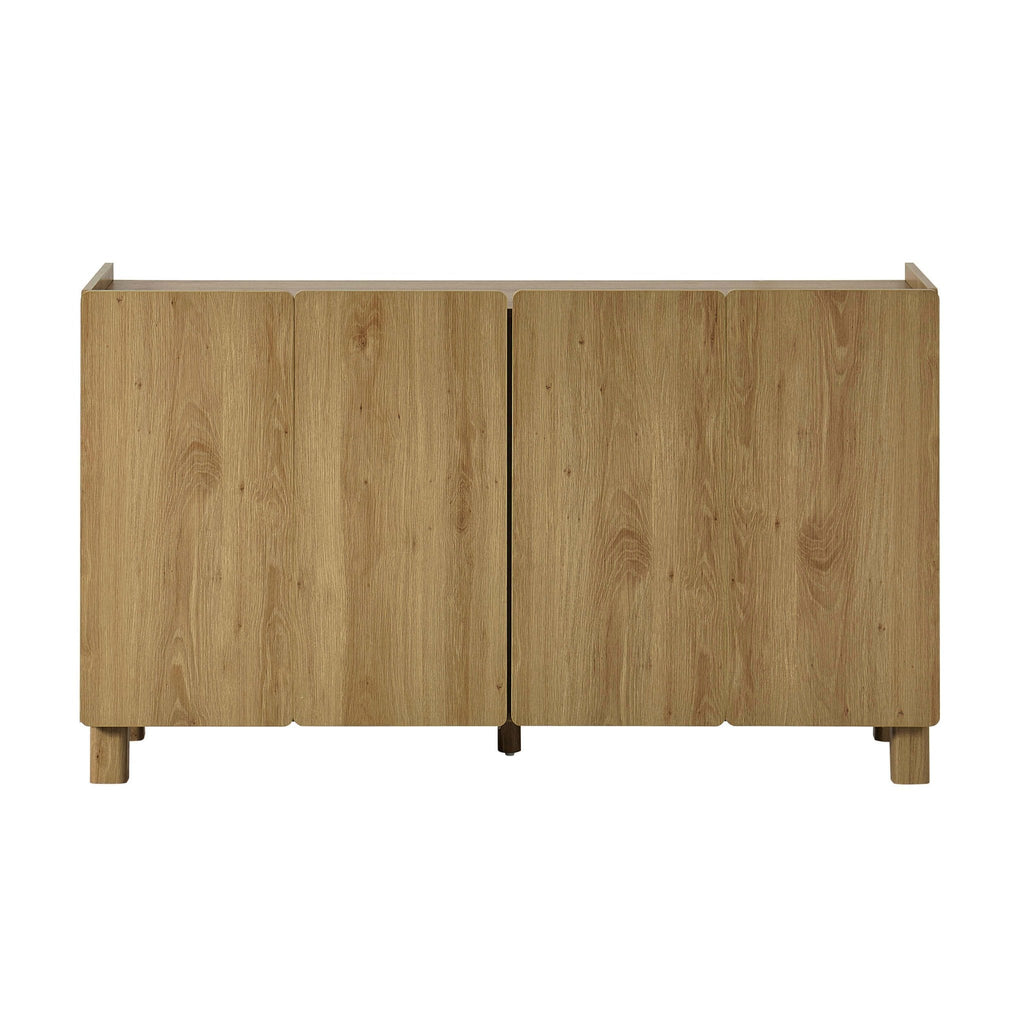 Dusklia - Avalon 4 Door Sideboard - Light Oak Effect