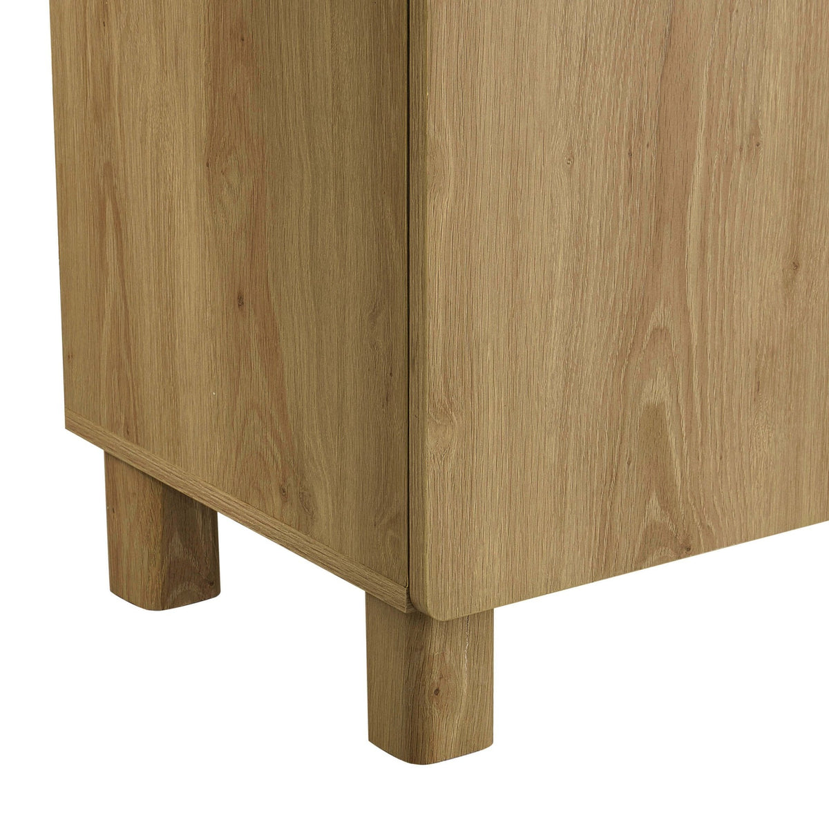 Dusklia - Avalon 4 Door Sideboard - Light Oak Effect
