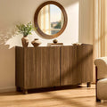Dusklia - Avalon 4 Door Sideboard - Medium Wood