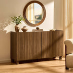 Dusklia - Avalon 4 Door Sideboard - Medium Wood