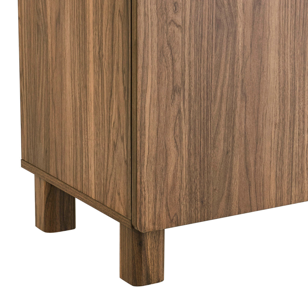 Dusklia - Avalon 4 Door Sideboard - Medium Wood