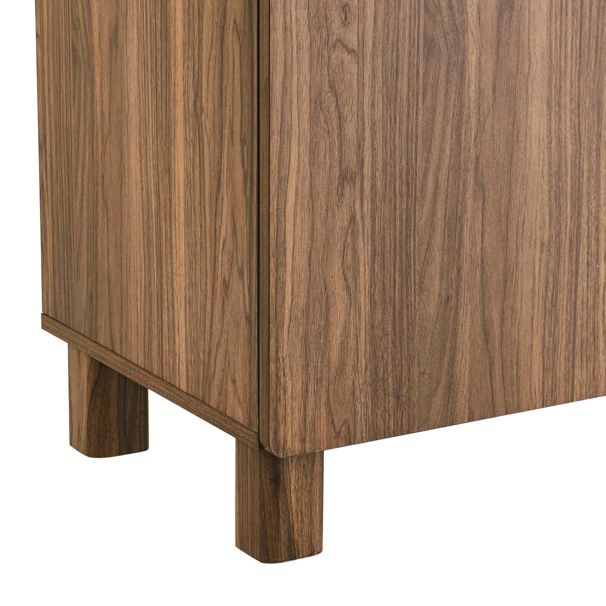 Dusklia - Avalon 4 Door Sideboard - Medium Wood
