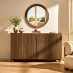 Dusklia - Avalon 4 Door Sideboard - Medium Wood