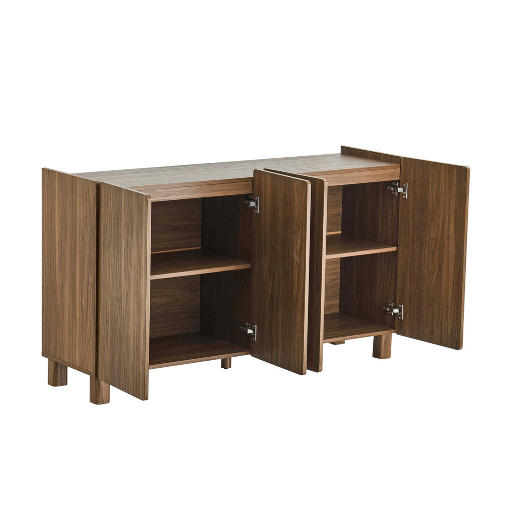 Dusklia - Avalon 4 Door Sideboard - Medium Wood