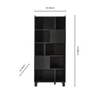 Dusklia - Avalon Shelving Unit - Black Wood Effect