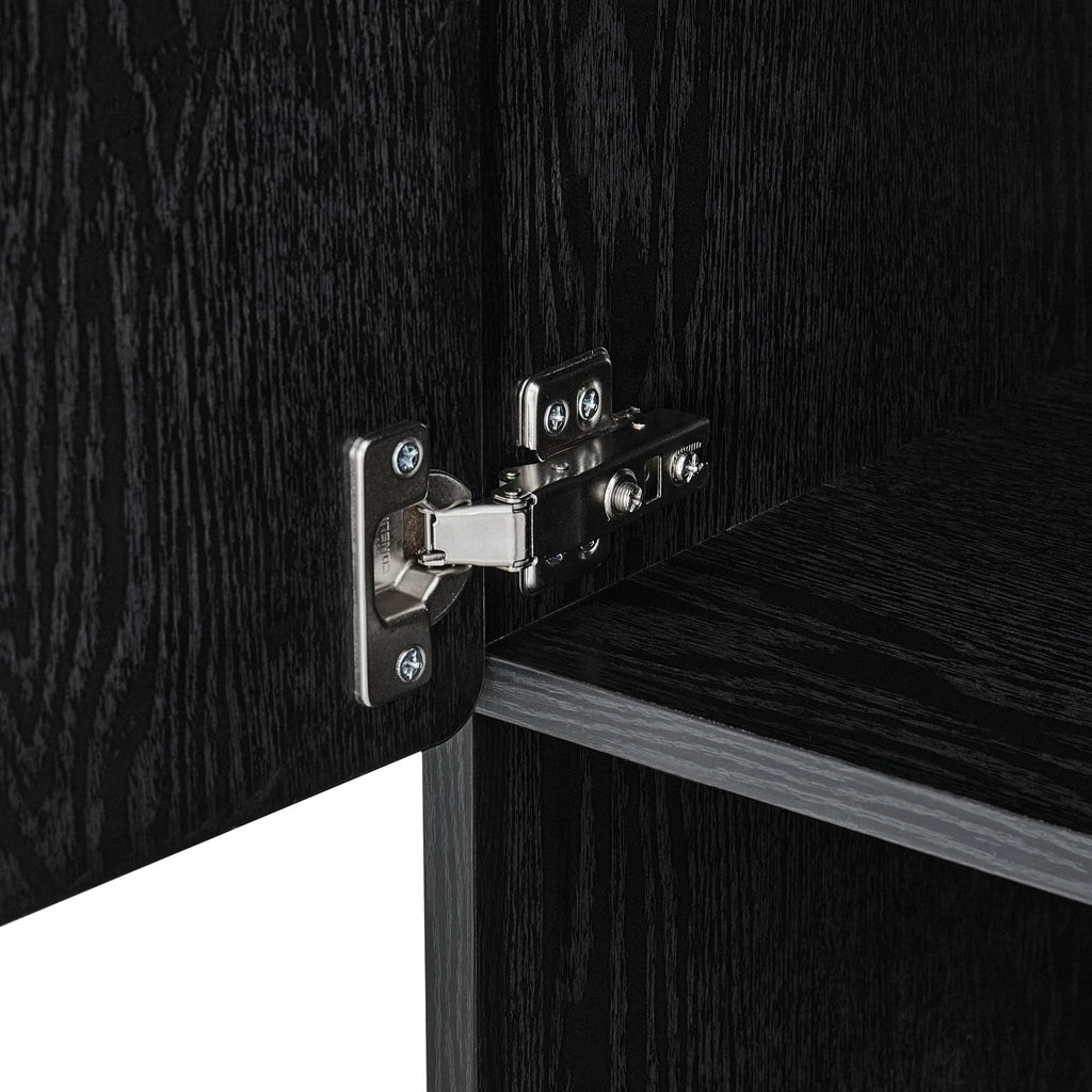 Dusklia - Avalon Shelving Unit - Black Wood Effect