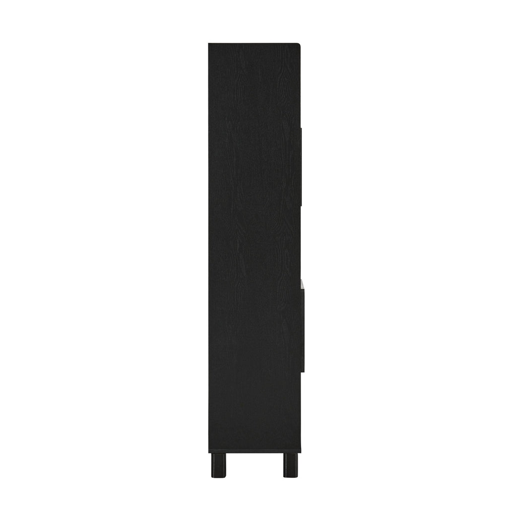Dusklia - Avalon Shelving Unit - Black Wood Effect