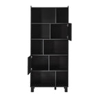 Dusklia - Avalon Shelving Unit - Black Wood Effect