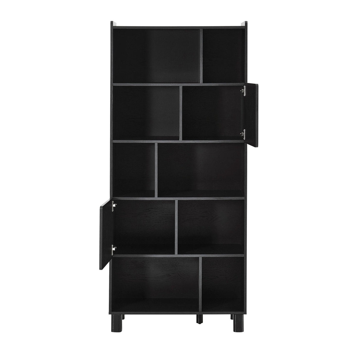 Dusklia - Avalon Shelving Unit - Black Wood Effect