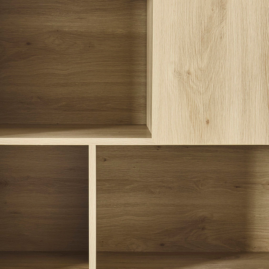 Dusklia - Avalon Shelving Unit - Light Oak Effect