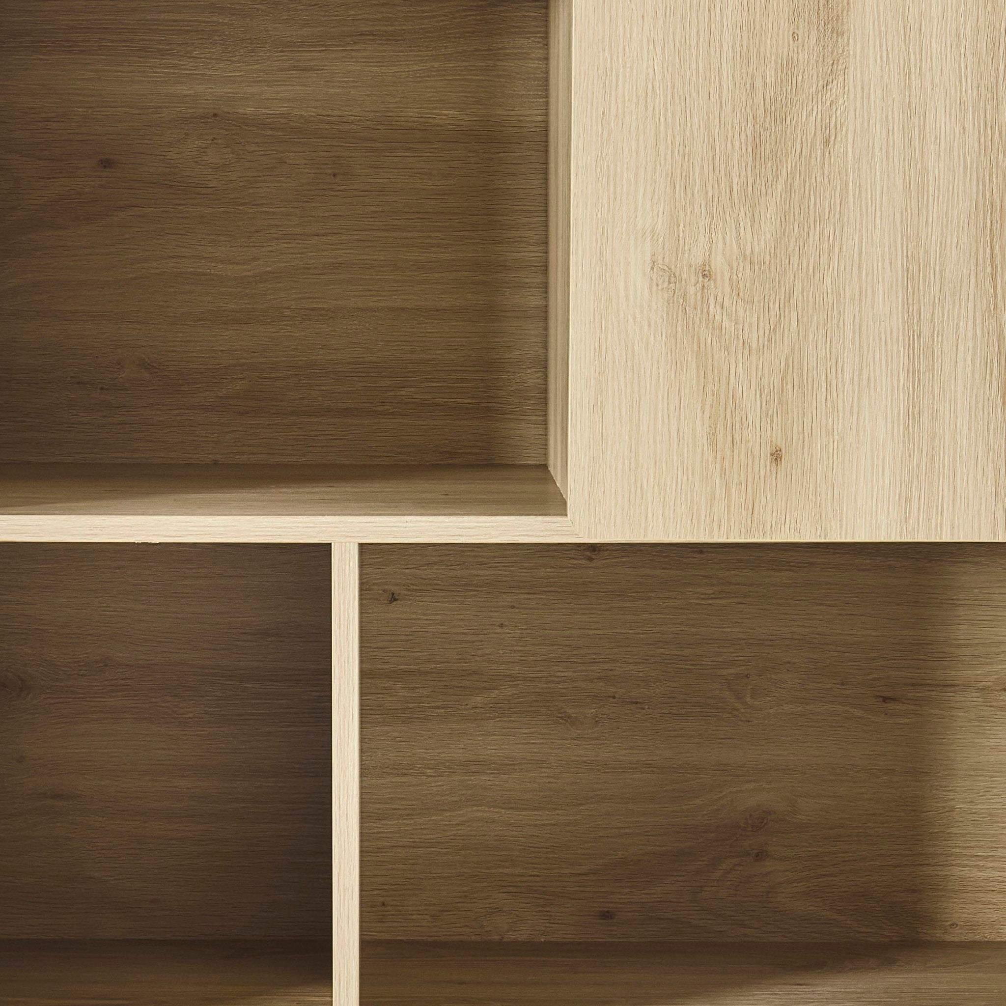 Dusklia - Avalon Shelving Unit - Light Oak Effect