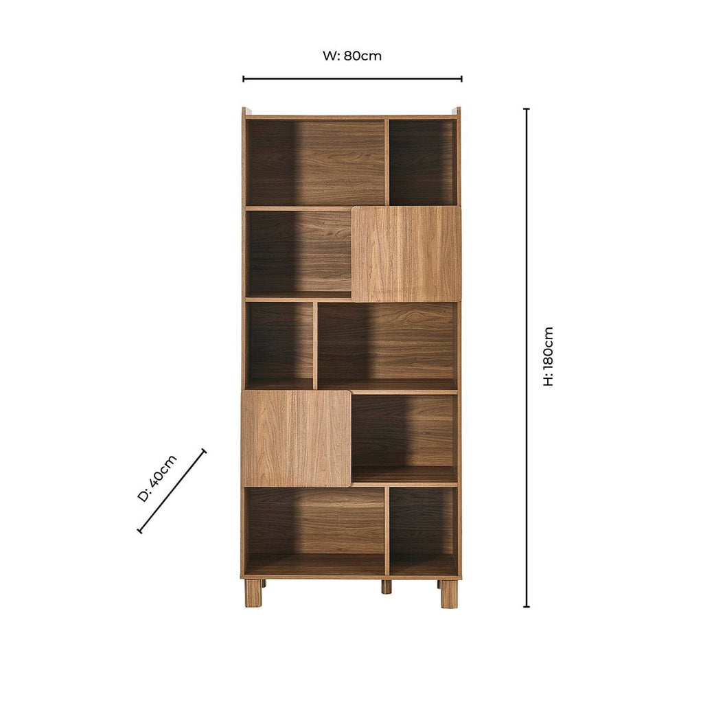 Dusklia - Avalon Shelving Unit - Medium Wood