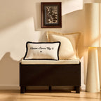 Dusklia - Avalon Storage Bench - Black Wood Effect