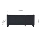 Dusklia - Avalon TV Unit for TVs up to 50 - Black Wood Effect