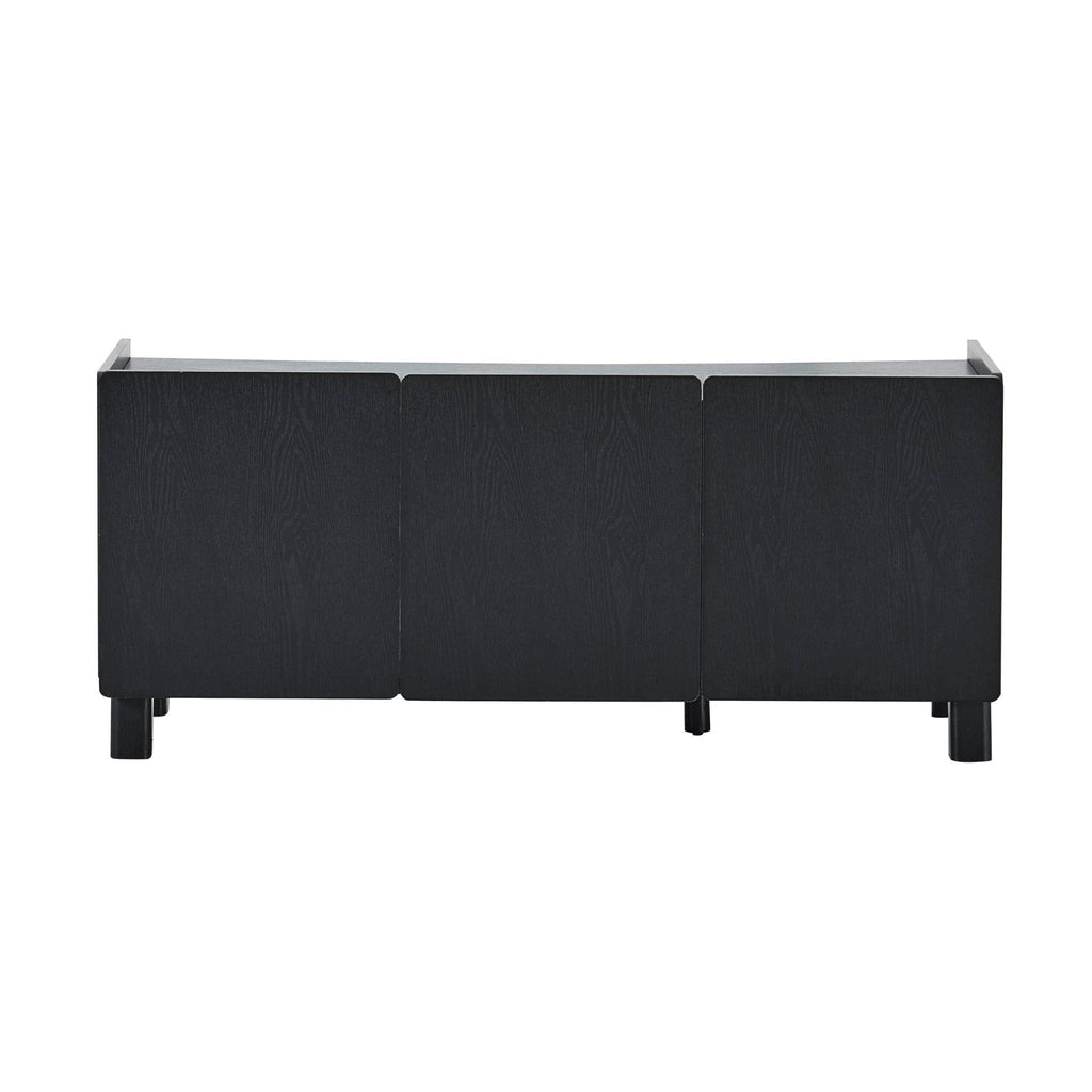 Dusklia - Avalon TV Unit for TVs up to 50 - Black Wood Effect