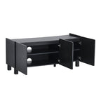 Dusklia - Avalon TV Unit for TVs up to 50 - Black Wood Effect