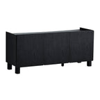 Dusklia - Avalon TV Unit for TVs up to 50 - Black Wood Effect