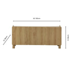 Dusklia - Avalon TV Unit for TVs up to 50 - Light Oak Effect