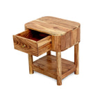 Dusklia - Avery Acacia Wood 1 Drawer Nightstand - Natural