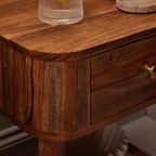 Dusklia - Avery Acacia Wood 1 Drawer Nightstand - Natural