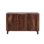 Dusklia - Avery Acacia Wood 3 Door Sideboard - Walnut