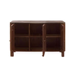 Dusklia - Avery Acacia Wood 3 Door Sideboard - Walnut