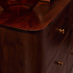 Dusklia - Avery Acacia Wood 6 Drawer Chest - Walnut