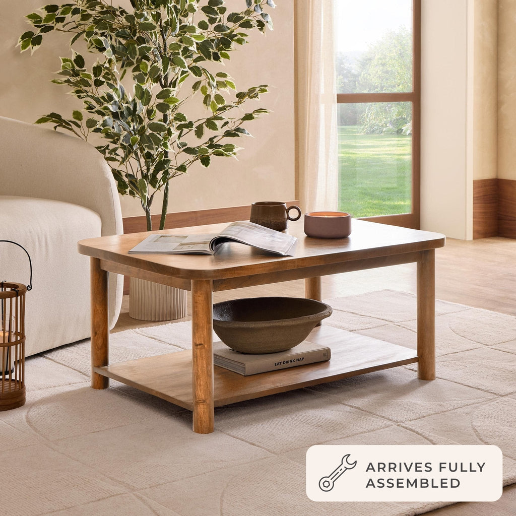 Dusklia - Avery Acacia Wood Coffee Table - Natural