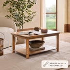 Dusklia - Avery Acacia Wood Coffee Table - Natural