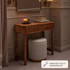 Dusklia - Avery Acacia Wood Dressing Table Console - Natural
