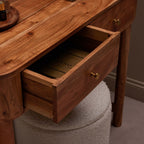 Dusklia - Avery Acacia Wood Dressing Table Console - Natural