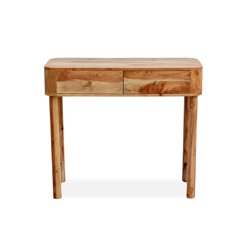 Dusklia - Avery Acacia Wood Dressing Table Console - Natural