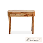 Dusklia - Avery Acacia Wood Dressing Table Console - Natural